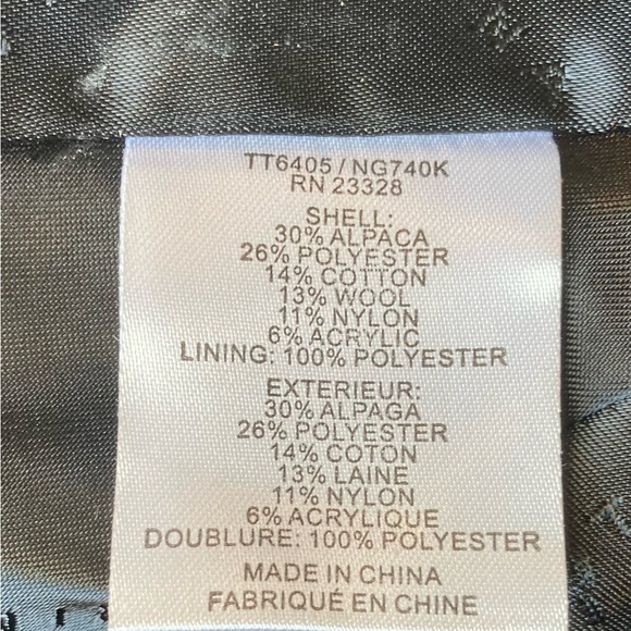 Trina Turk Wool Alpaca Coat in Mushroom - Picture 8 of 12